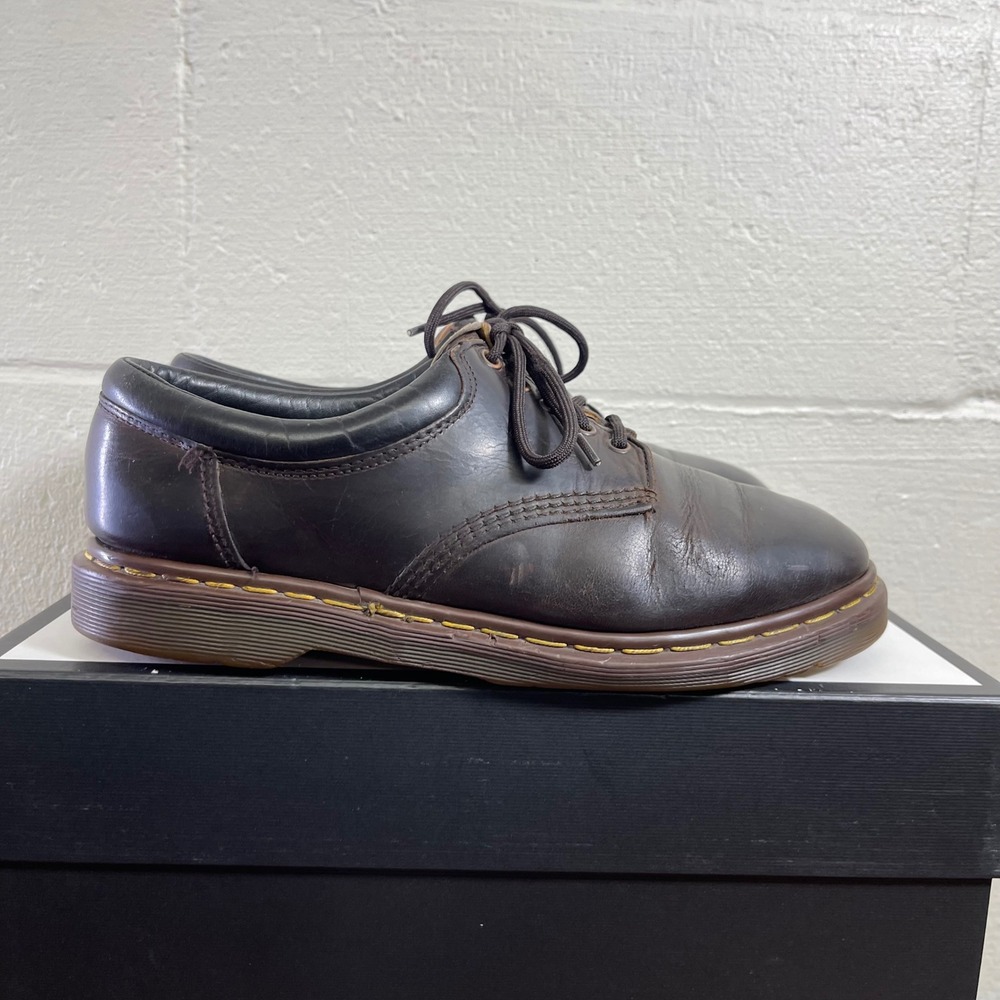 Dr. Martens 8053 Brown Leather Oxford Dress Shoes Men's 10 US Made In England